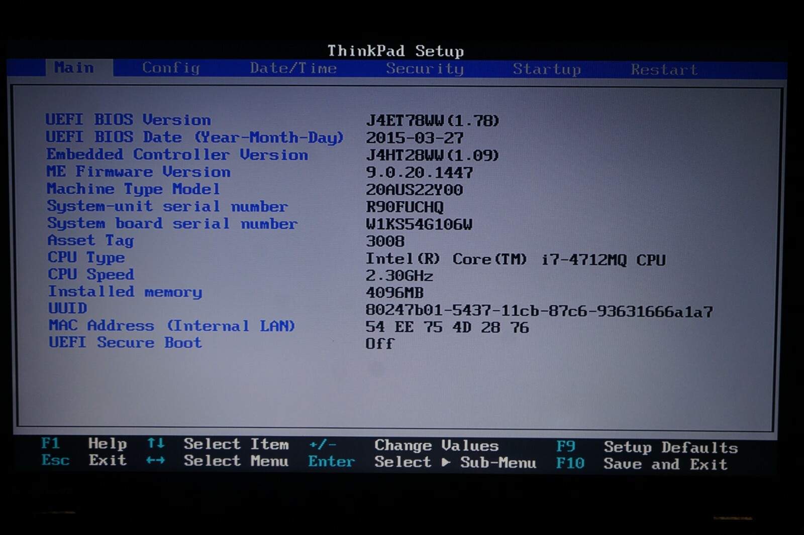 ^ Lenovo ThinkPad L540 i7-4712MQ @ 2.3GHz 15.6″ 4GB Ram No HD #C1253