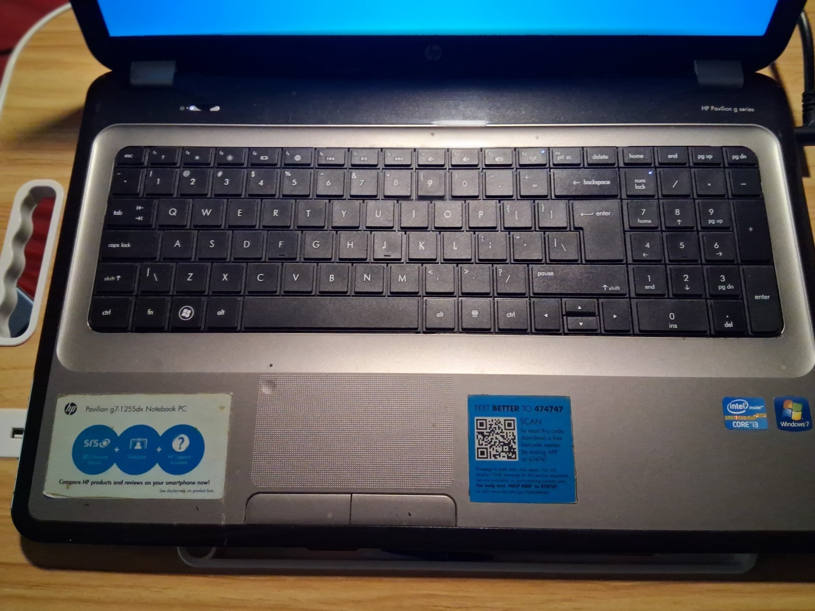 HP Pavilion G7-1255dx Laptop Computer 17.3″ i3 4GB