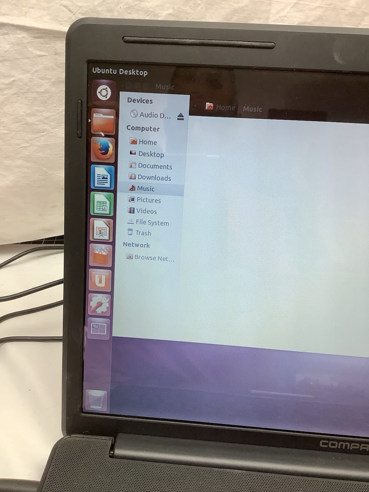 COMPAQ PRESARIO CQ50 – AMD ATHLON DUAL CORE – UNBUTU Operating System WOKS WELL