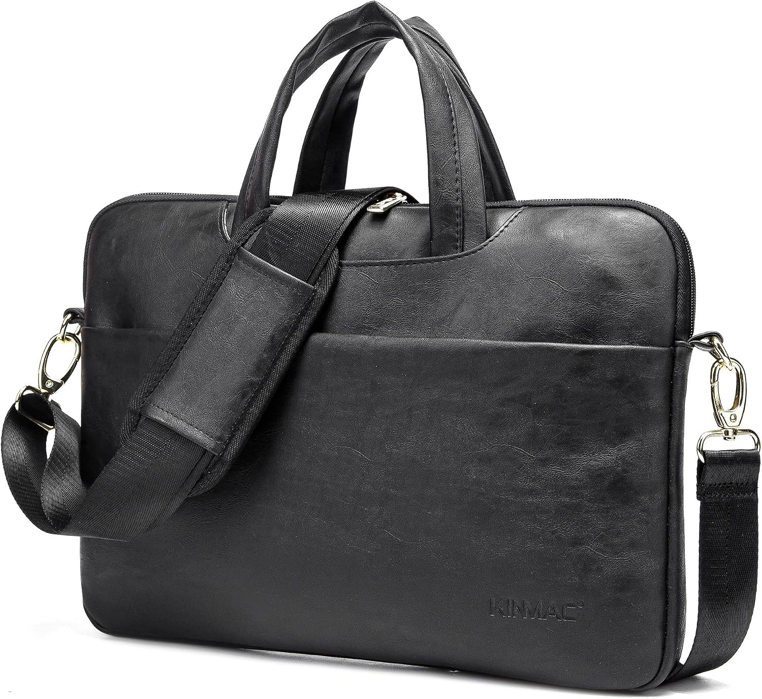 Embossed PU Leather 360° Heavy Duty Protective Laptop Sleeve for 15 inch-16 inch