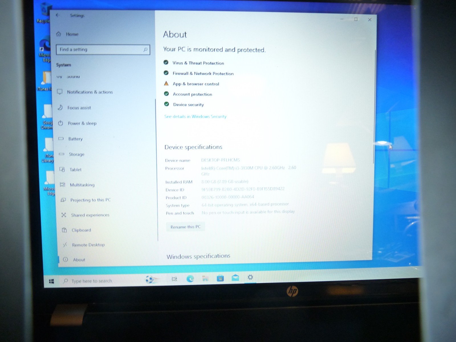 HP Pavilion 17-E117DX 8 GB RAM, 500 GB HDD, CORE I3 (as is) read description