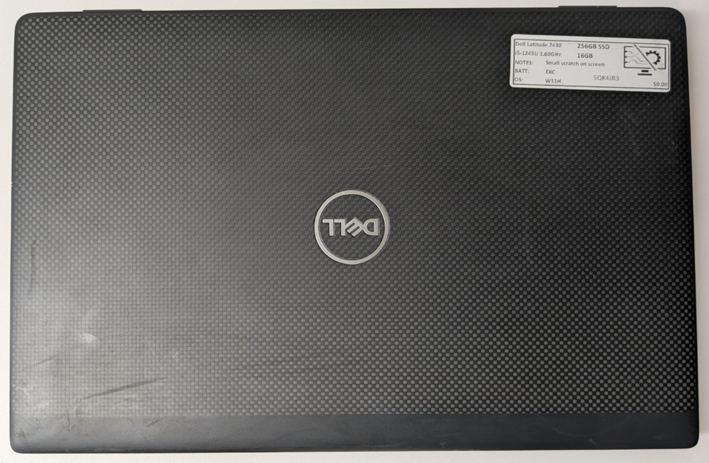 Dell Latitude 7430 14″ i5-1245U 1.60GHz 16GB 256GB SSD W11H 5QK4JR3