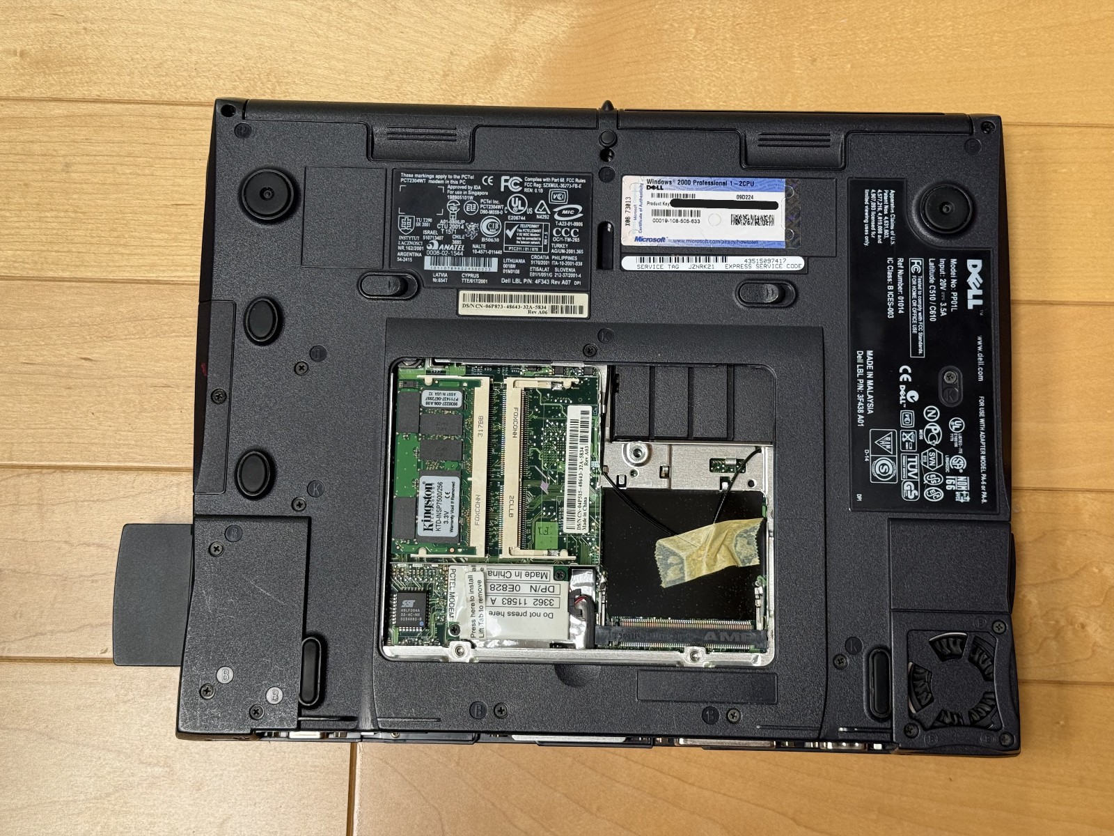 Dell Latitude C510/C610, No HDD, Untested w/ Wireless Card; Software Keys (READ)