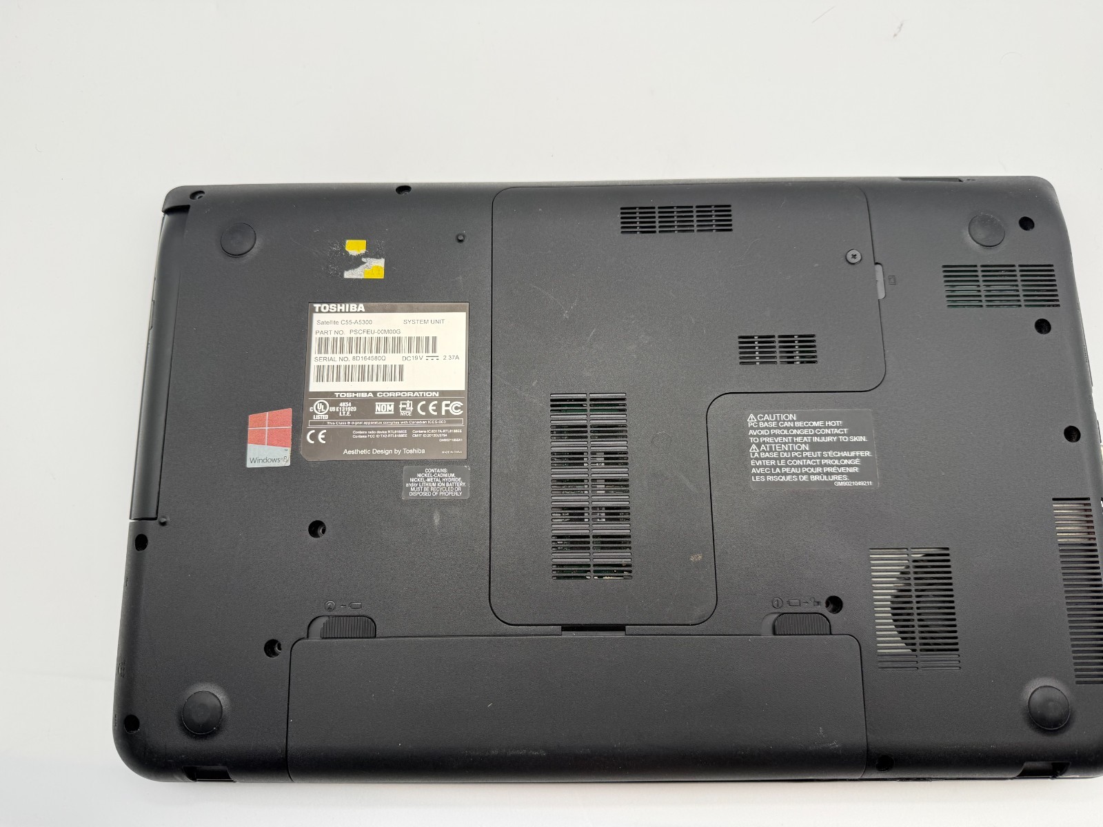 Toshiba Satellite C55-A5104 Laptop Intel Celeron N2820 4GB Ram NO HD/OS