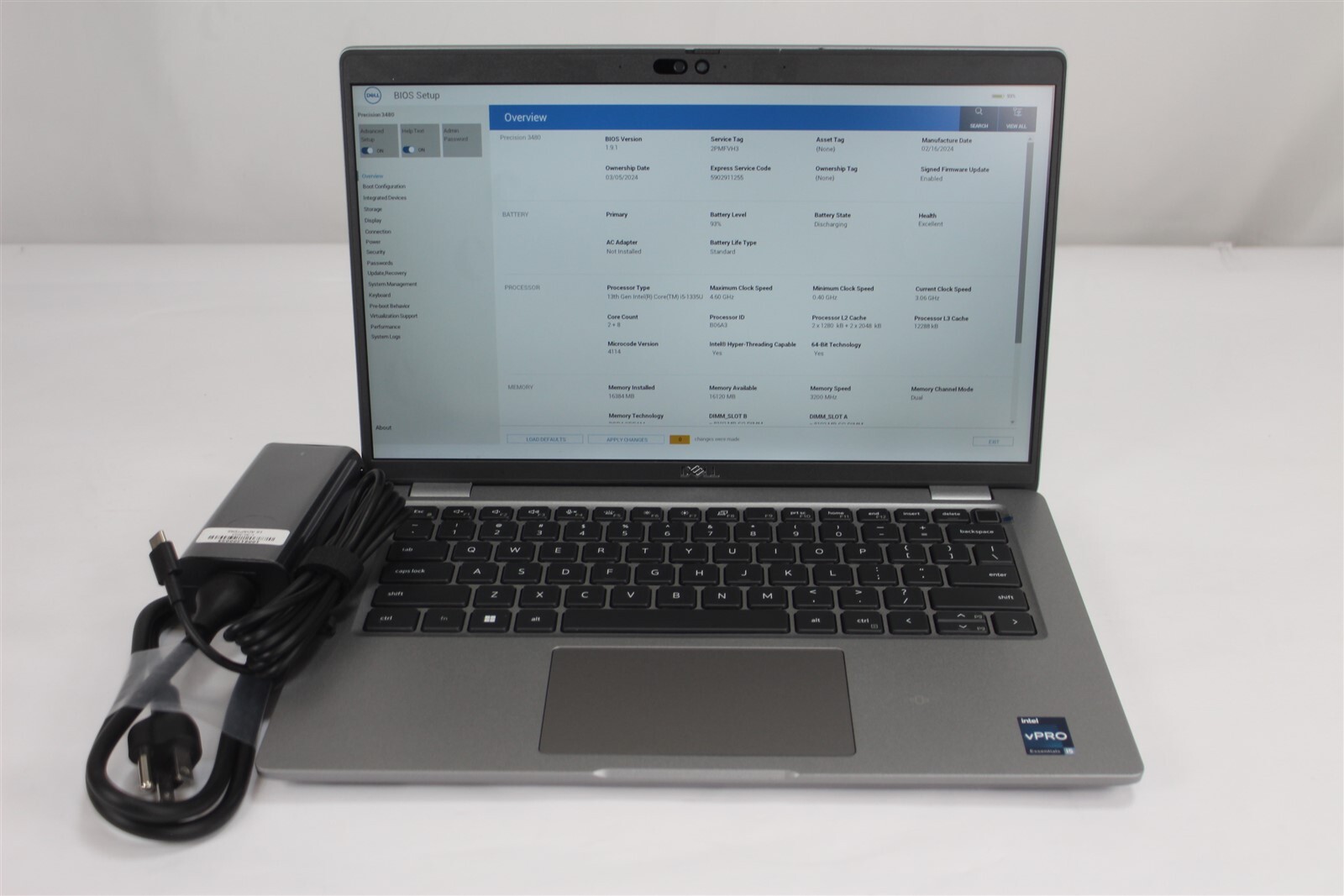 Dell Precision 3480 14″ FHD Intel i5-1335U 1.3GHz 16GB DDR4 256GB NVMe Win 11