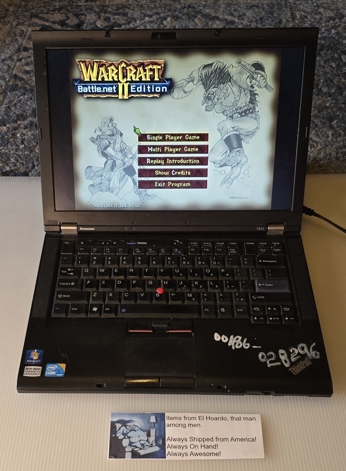 Lenovo ThinkPad T410 14″ Laptop, i5-M520/6GB RAM/500GB HDD/Windows 7 Pro