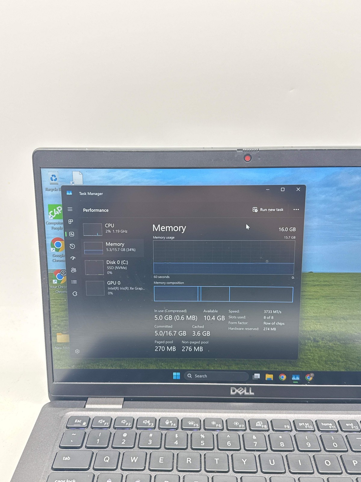 Dell Latitude 7320 13.3″ Core i7-1185G7 16GB RAM 256GB SSD Black For Parts