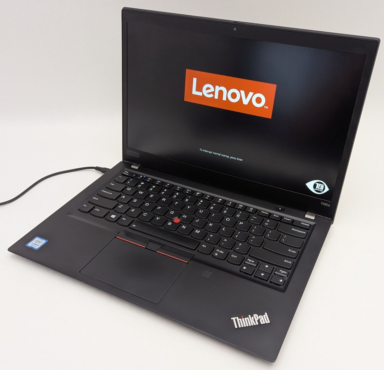 Lenovo ThinkPad T490s 14″ Laptop i5-8265U 1.60GHz 8 GB RAM 256GB SSD Win 11 Pro