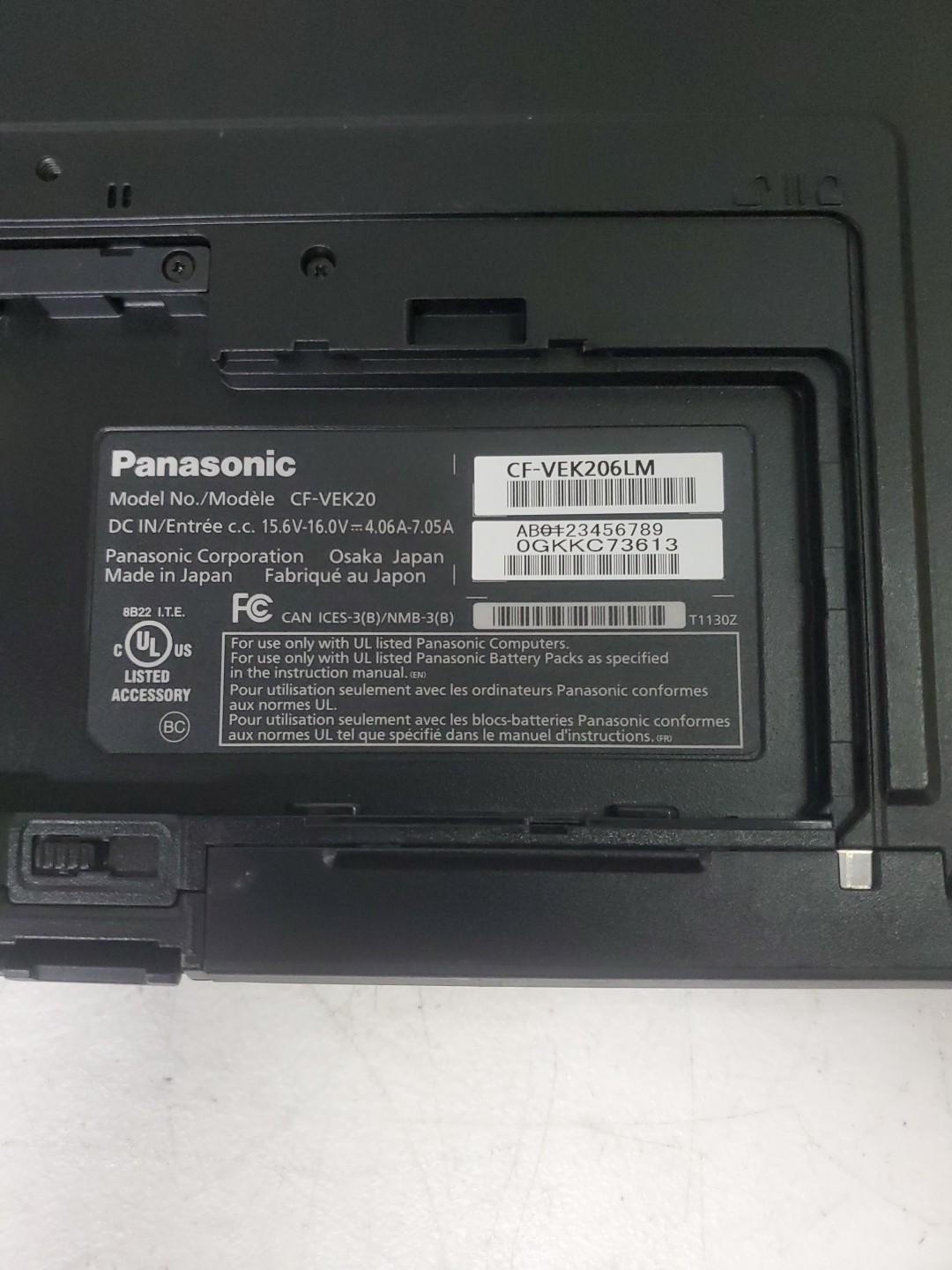 Panasonic Toughbook CF20 Core i5 7Y57 1.20GHz 16GB RAM 256GB SSD Win 10 Pro