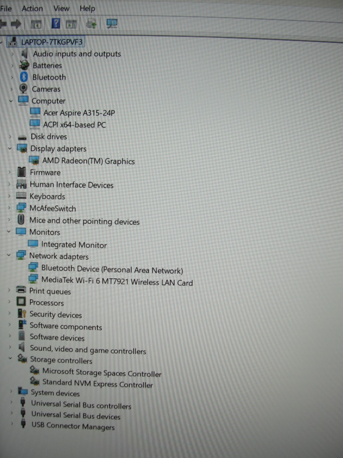 Acer Aspire 3 A315-24P 15.6” FHD Ryzen 3 7320U 8GB 128GB SSD Win11 Home