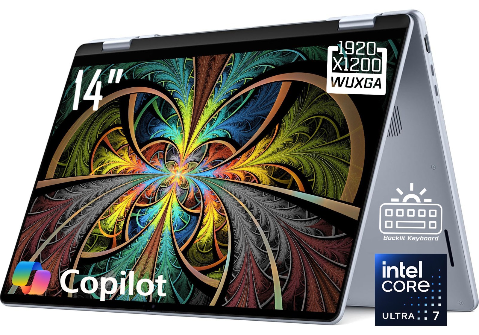 Dell Plus 2-in-1 14″ WUXGA Touchscreen Laptop Intel Core Ultra 7 256V 2TB SSD