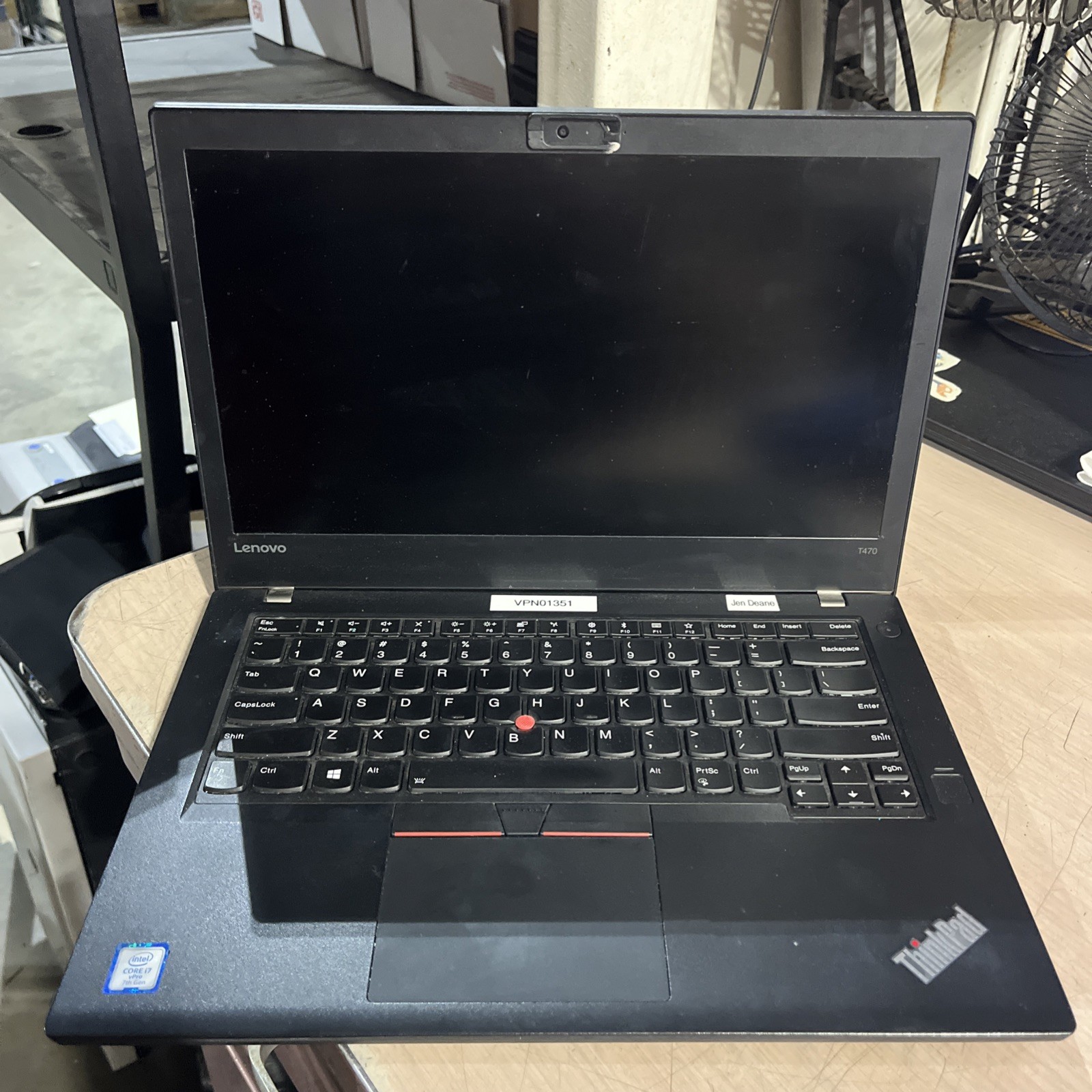 LENOVO THINKPAD T470 INTEL CORE I7-7600U 2.80GHZ 8GB RAM NO HD