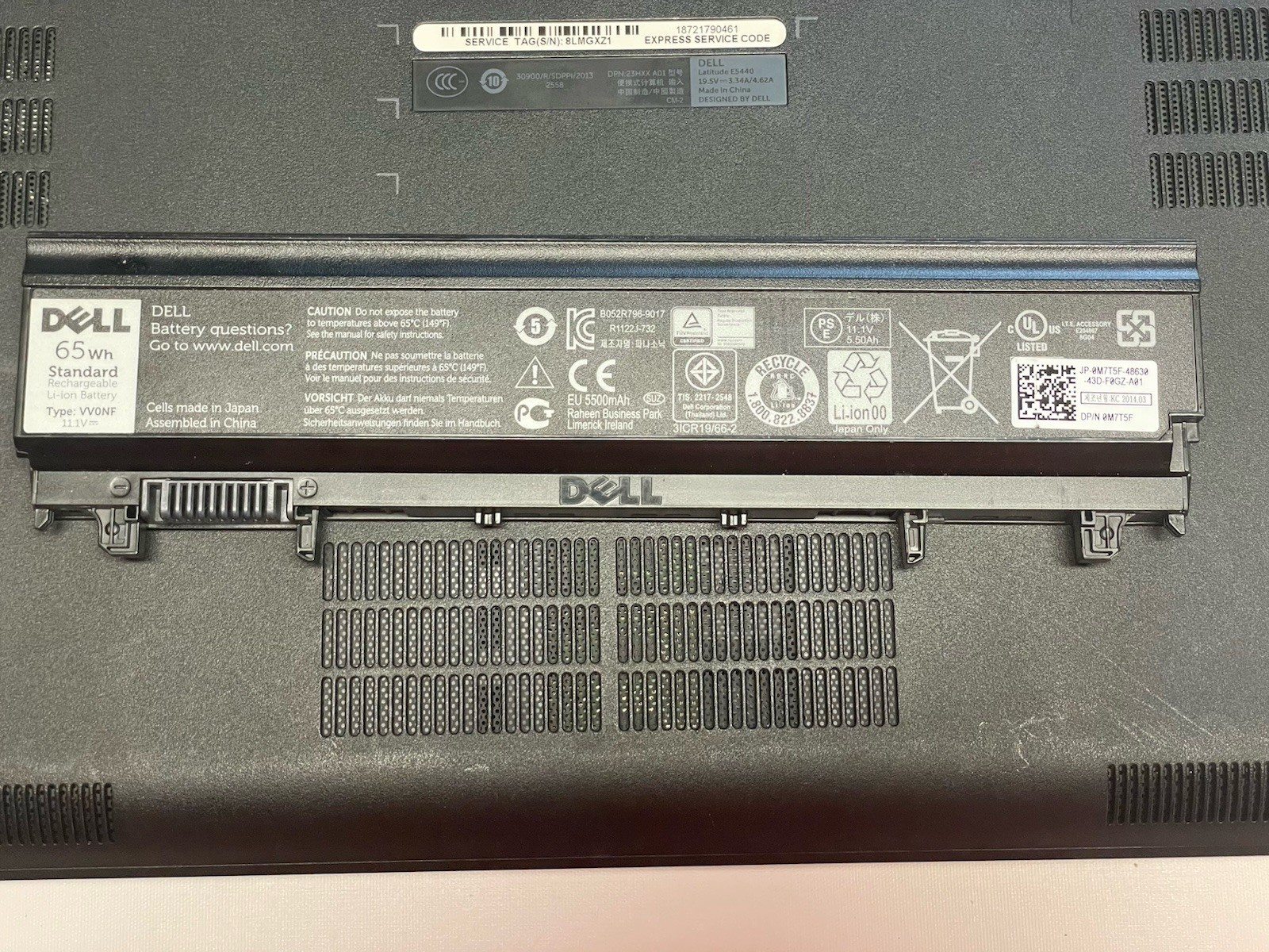 DELL LATITUDE E5440 Laptop w/ Intel Core i3-4010U 1.70 GHz + 4 GB No HD/OS/Cable