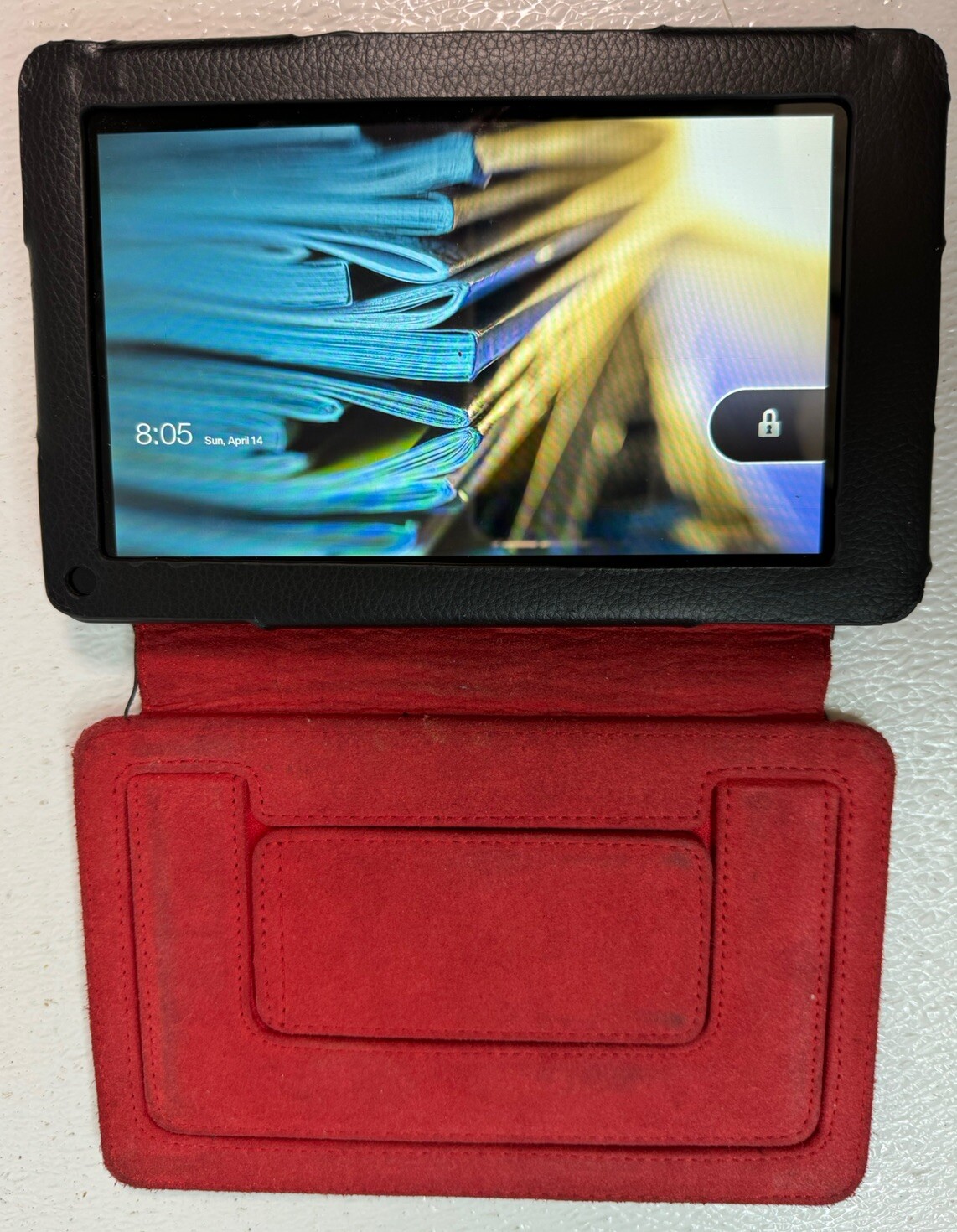 AMAZON KINDLE FIRE MODEL D01400 E READER 7″ WI FI TABLET With Case Works!