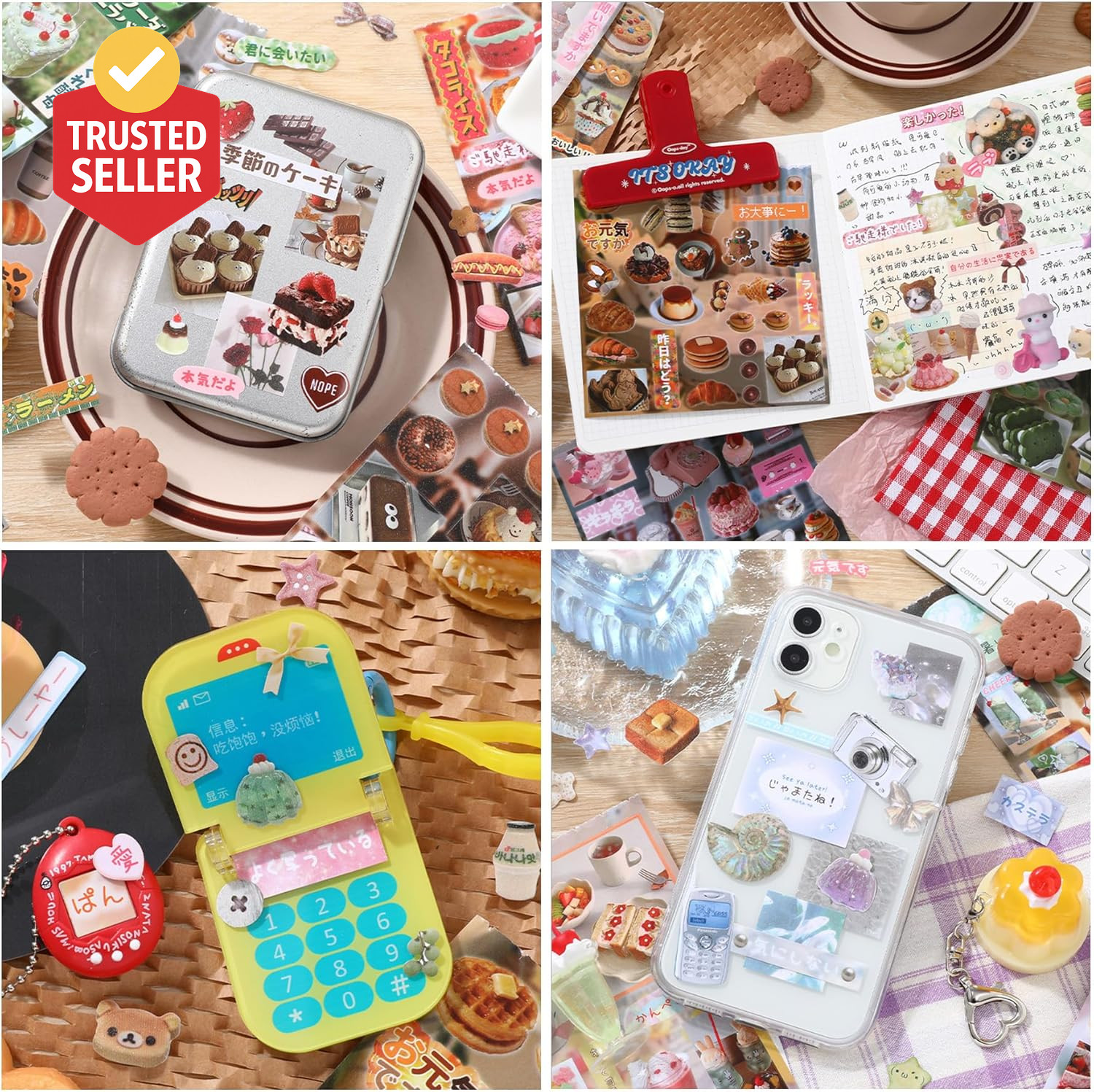 650+ Pcs Japanese Sticker Book- Aesthetic Cute Y2K Retro Sticker Book – Japanese