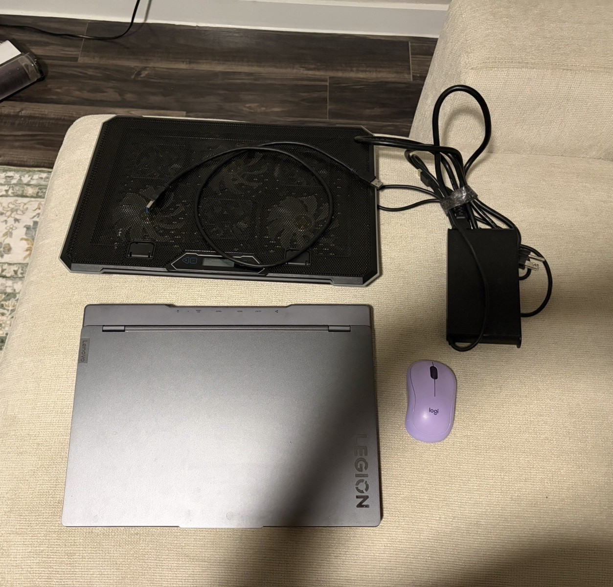 Legion 5i Gen 7 (15” Intel) Gaming Laptop w fan mat, charger, and wireless mouse