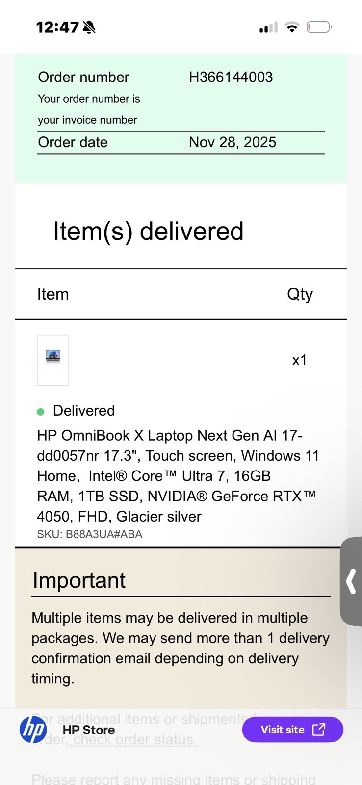 HP OmniBook X 17-dd0057nr 17.3in Touch Core Ultra 7 16GB 1TB RTX4050
