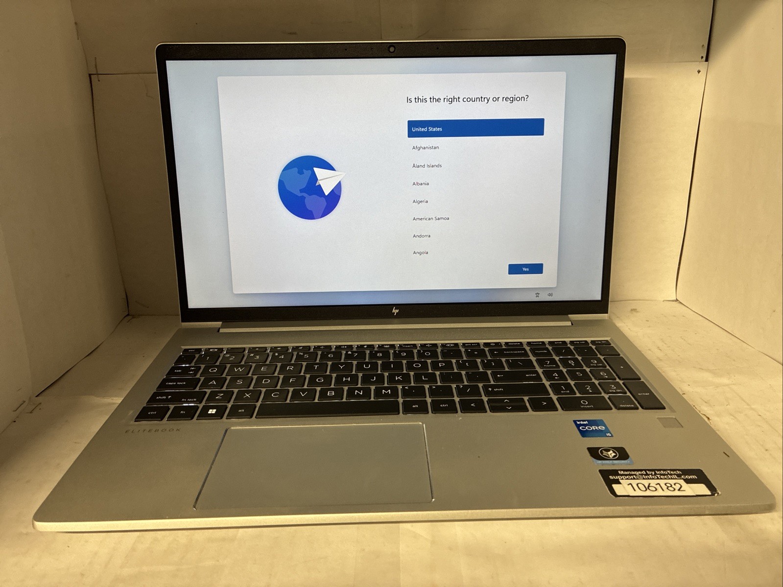 HP EliteBook 650 G9 15.6″ Laptop i5-12th Gen 16GB 256GB SSD Win 11 Pro + Cord