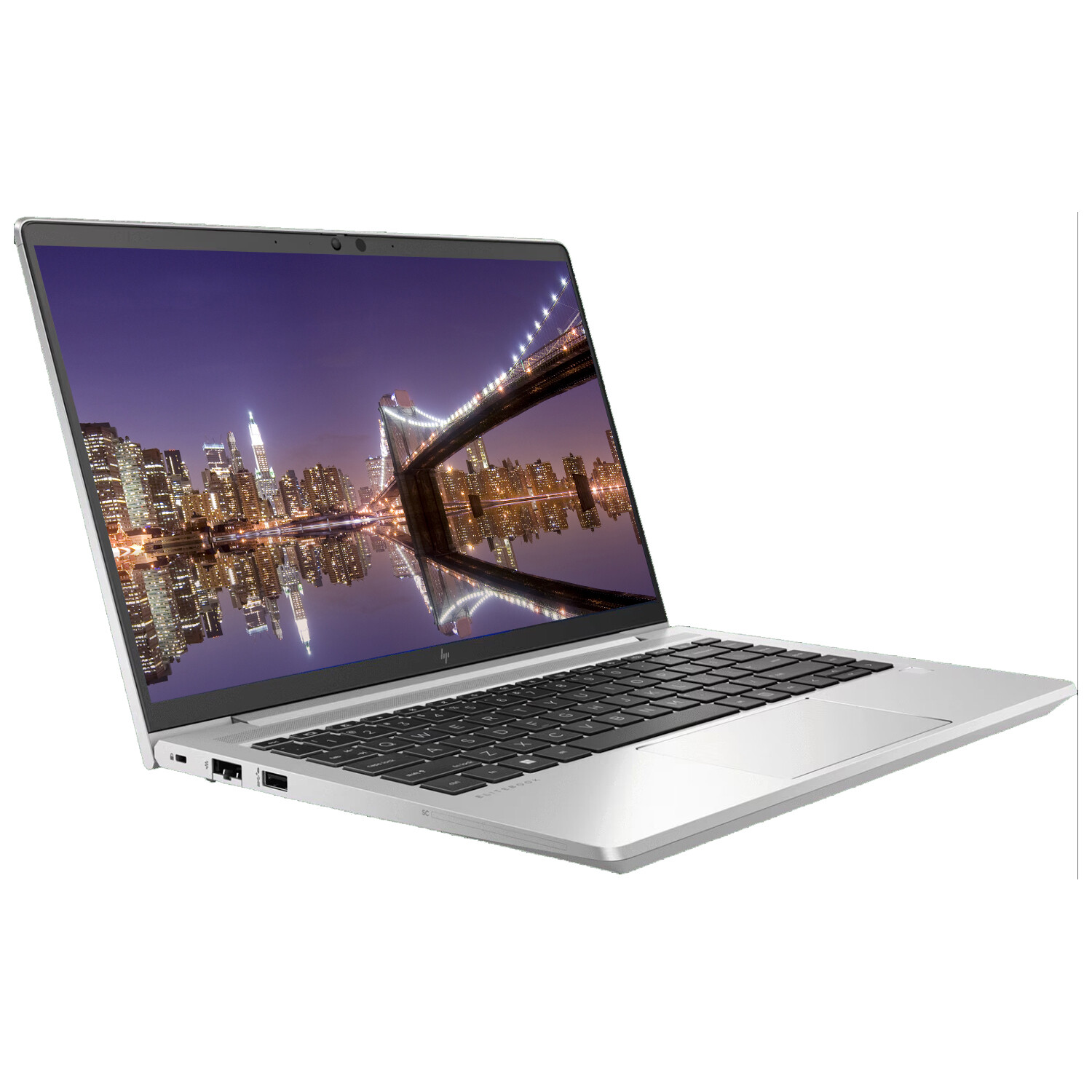 HP EliteBook 640 G10 Touch 14″ i7, Notebook with 2 x EliteDisplay 27″ Monitors