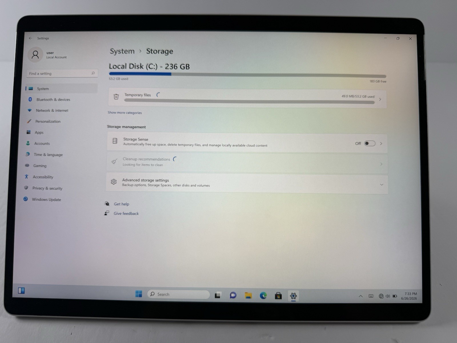 Microsoft Surface Pro 8 (1982) i5-1145G7 – 16GB RAM – 256GB 120Hz – Win 11 Pro