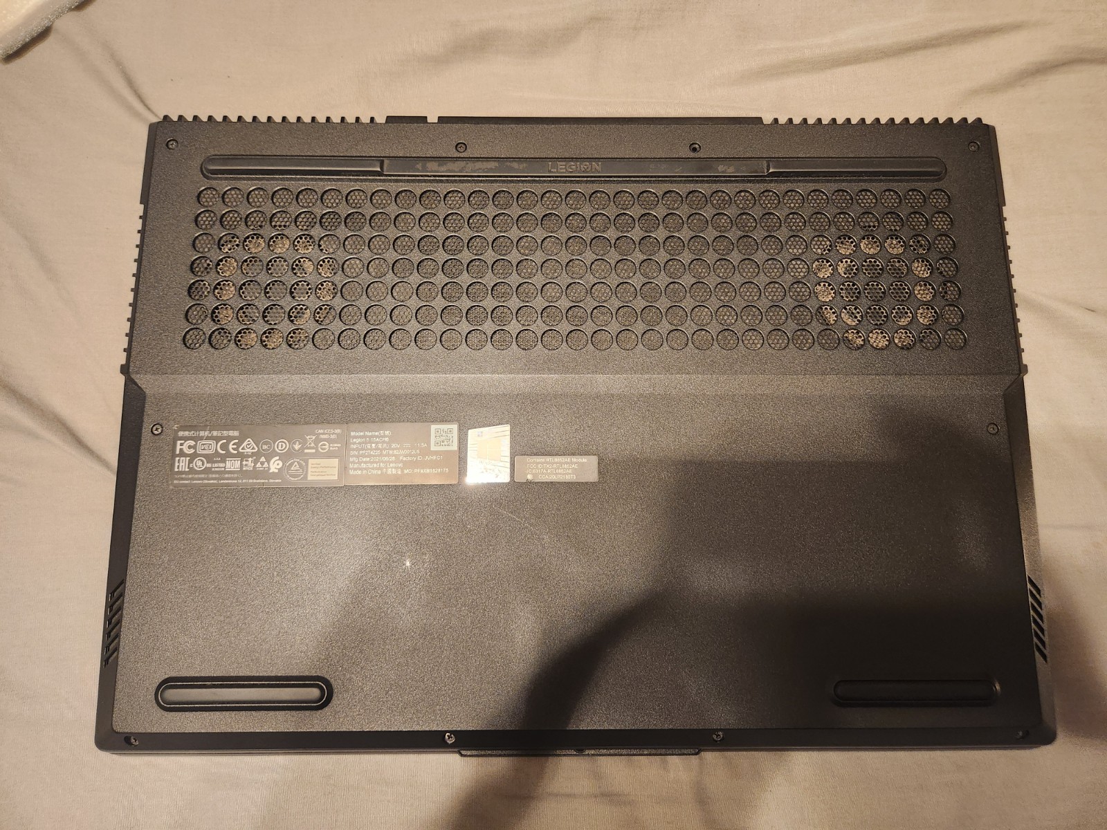 Lenovo Legion 5 15ACH6 15.6″ (512GB SSD, AMD Ryzen 7, 4.40 GHz, 16GB, GeForce…