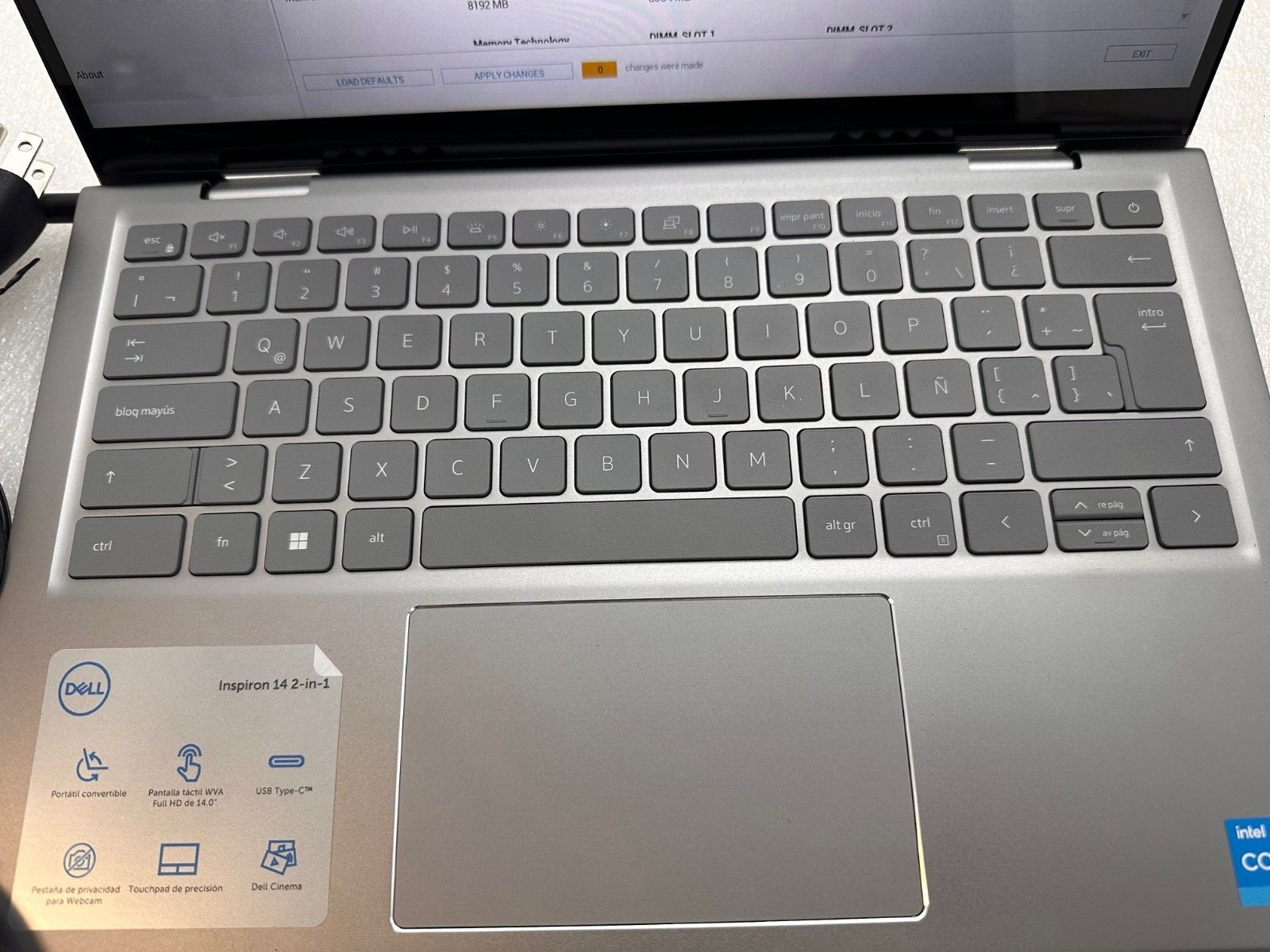 Dell Inspiron 14 5410 2in1 Core i3 8GB ram 256gb NVME Touchscreen- READ