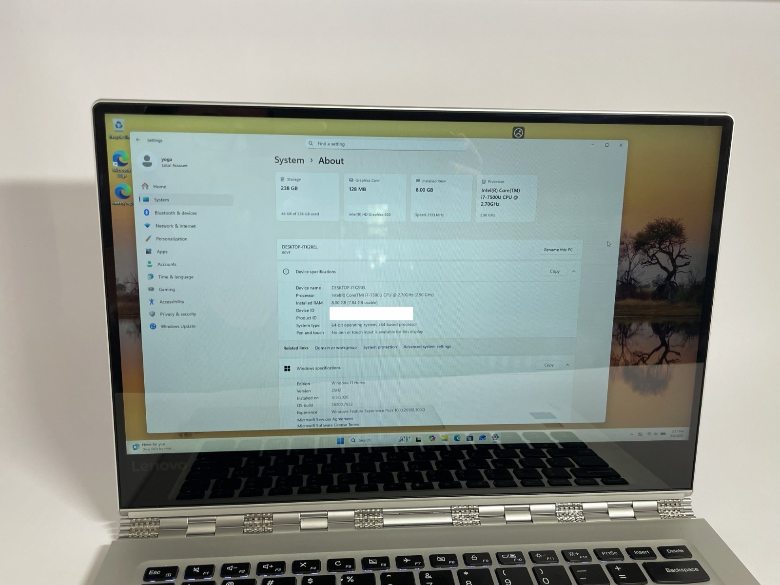 Lenovo Yoga 910-13IKB 80VF Touchscreen Notebook
