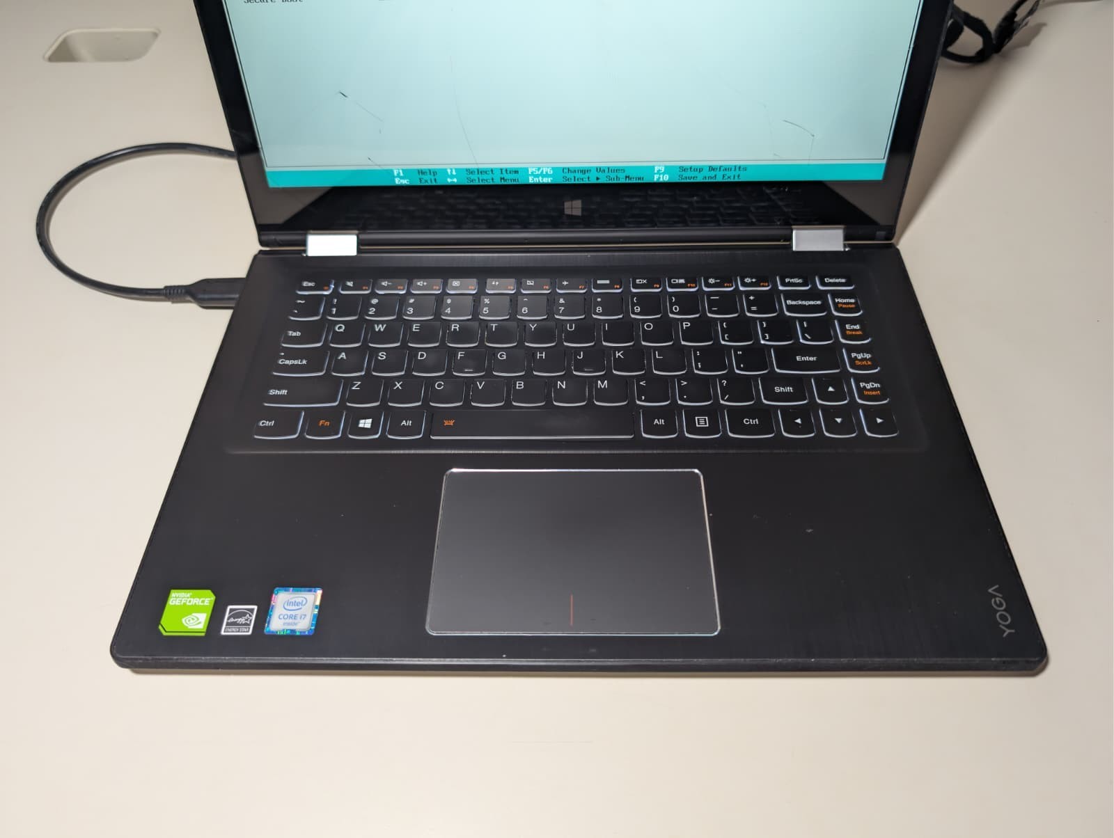 Read! Lenovo Yoga 700-14ISK 2-in-1 | i7-6500U 8GB RAM NO SSD | Backlit NVIDIA