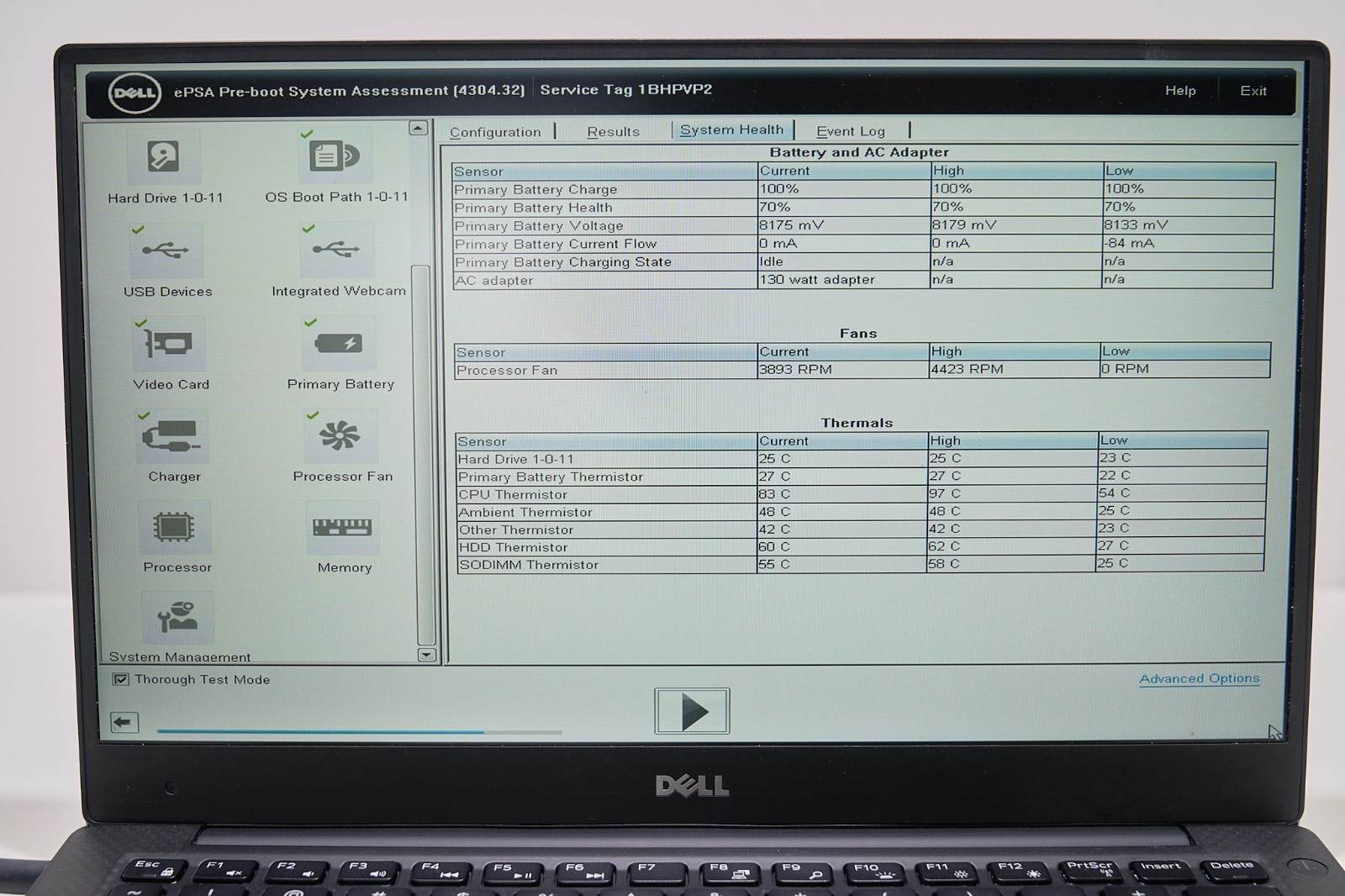 Dell XPS 13 9360 i7-8550U 8GB 256GB SSD 13