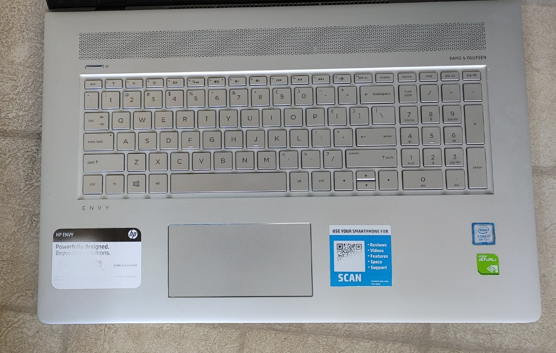 HP Envy 17m 17.3″ 1080p Touch LCD Core i7-8550U 1.8GHz Nvidia MX150 Parts Repair