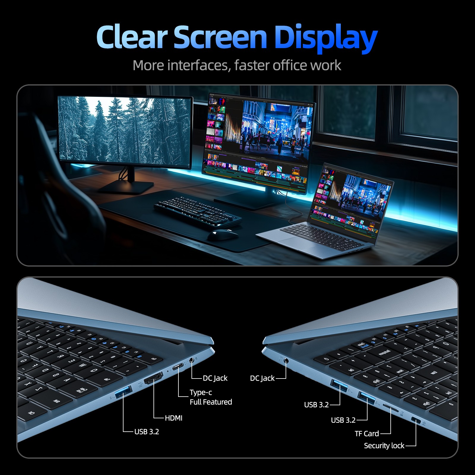 2026 SGIN Portable Laptop 15.6″ Intel Celeron 4GB RAM 128GB SSD Windows 11 HDMI
