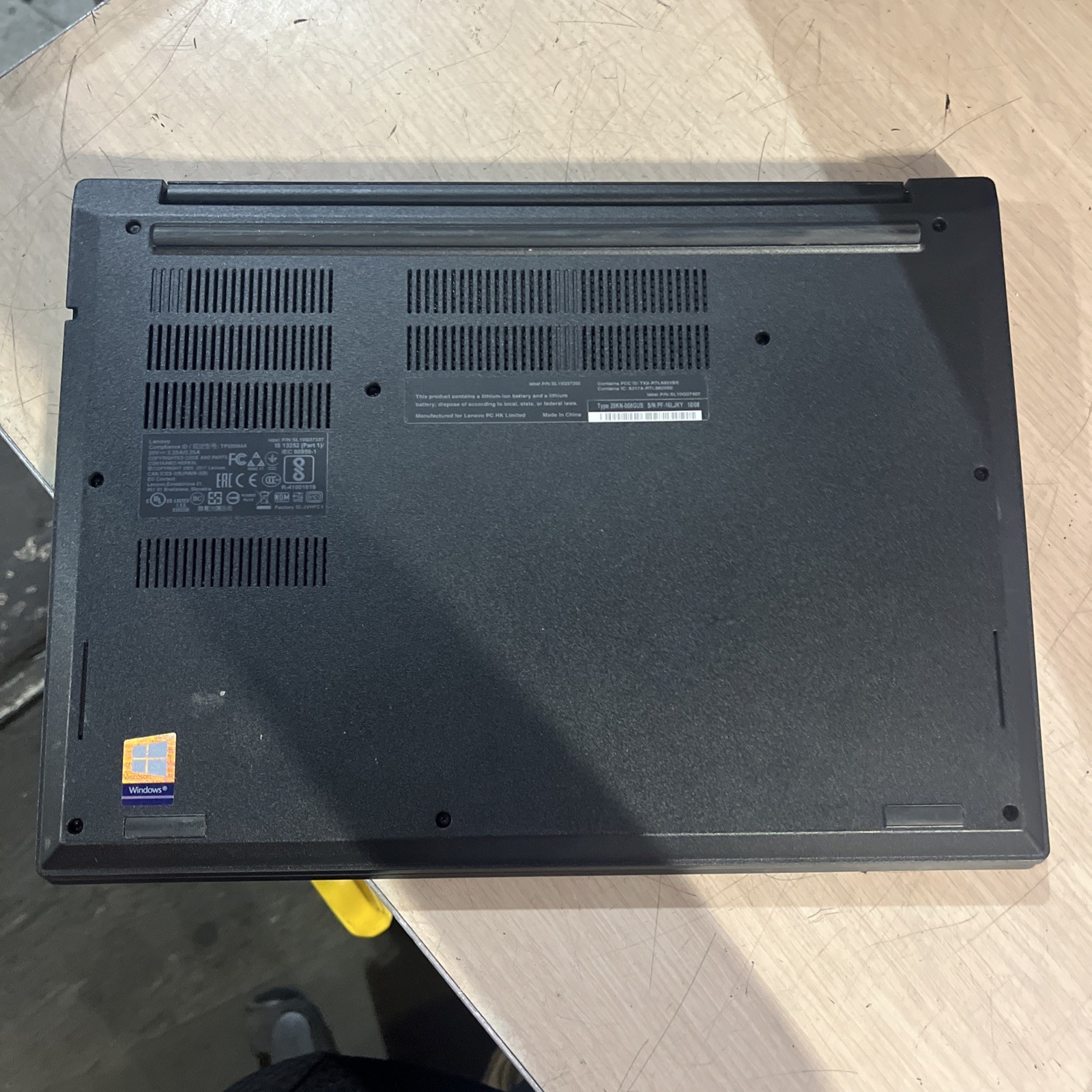 LENOVO THINKPAD E480 INTEL CORE I3-7020U 2.30GHZ 8GB RAM NO HD
