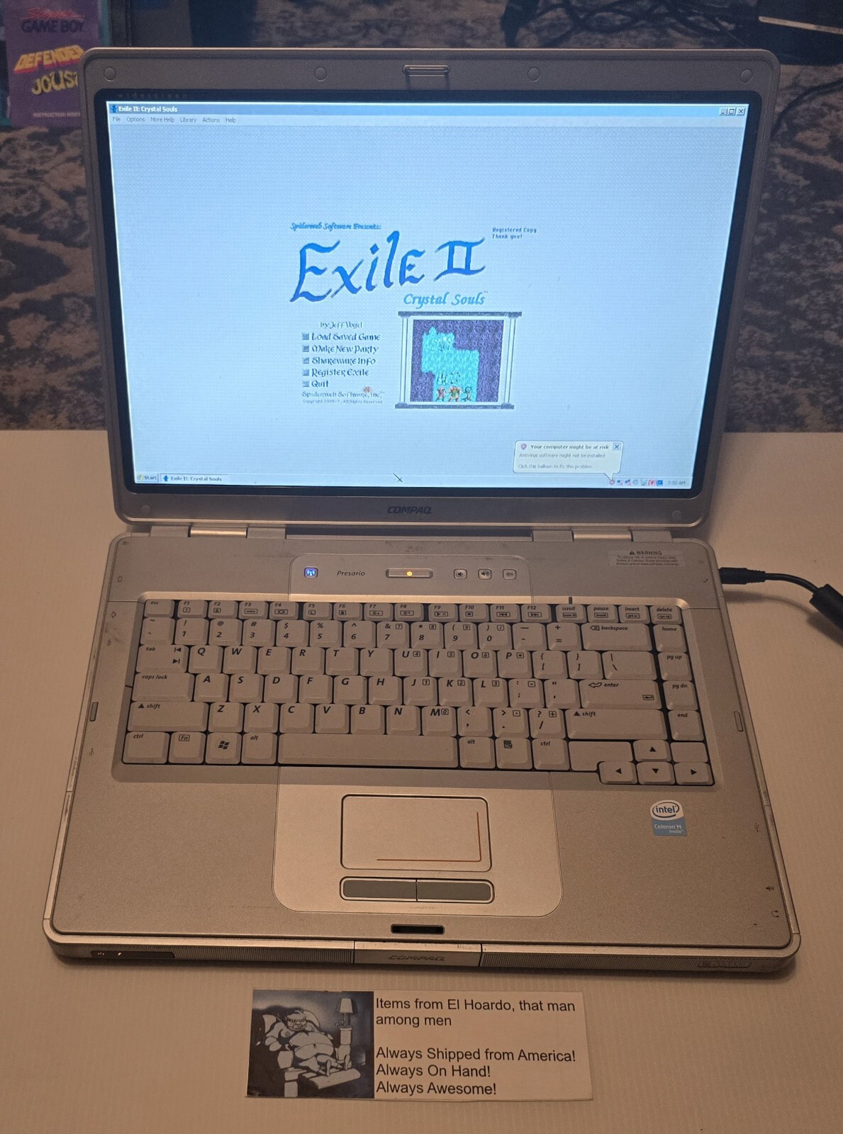 Compaq Presario C500 Intel Celeron M 520 1.60 GHz 512MB RAM 80GB HDD Win XP Fun!