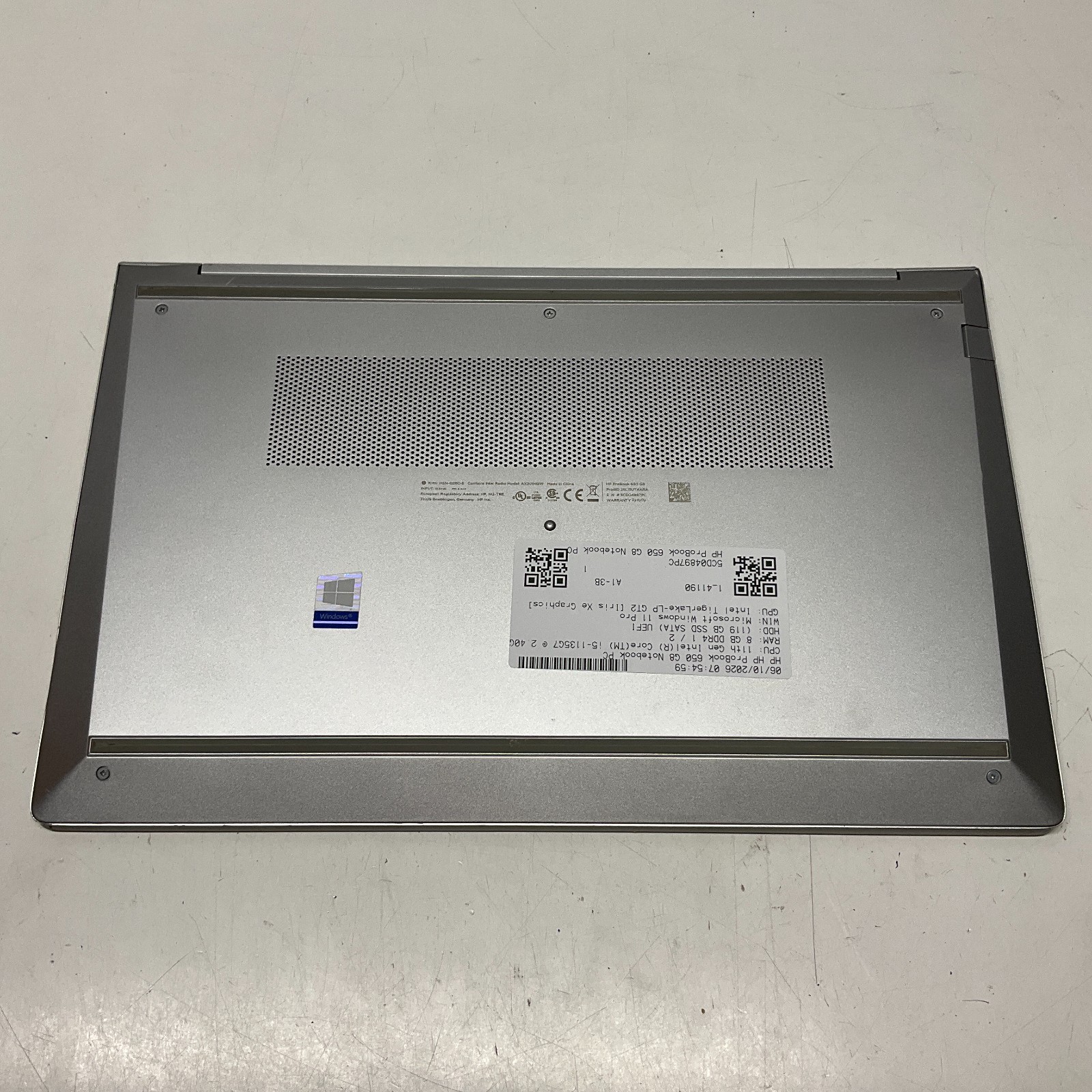 HP ProBook 650 G8 Intel i5-1135G7 @ 2.40 GHz 8GB 128GB SSD Win 11 Pro Laptop REA