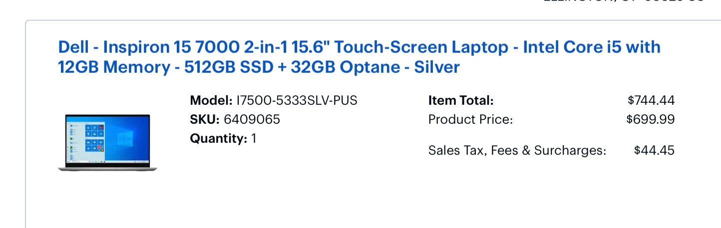 Dell – Inspiron 15 7000 2-in-1 15.6″ Touch-Screen Laptop – Silver