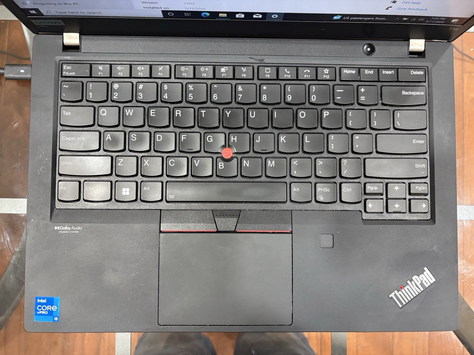 Lenovo ThinkPad T14 Gen 2 14″ Laptop i5-1145G7 16GB 237GB SSD Windows 10 Pro