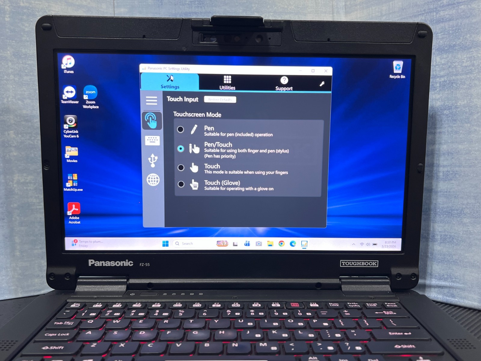 FZ-55CA60CVM, Intel core i7-8665U,512GB SSD,16GB Mem, Touch, HDMI, 4G LTE, GPS,