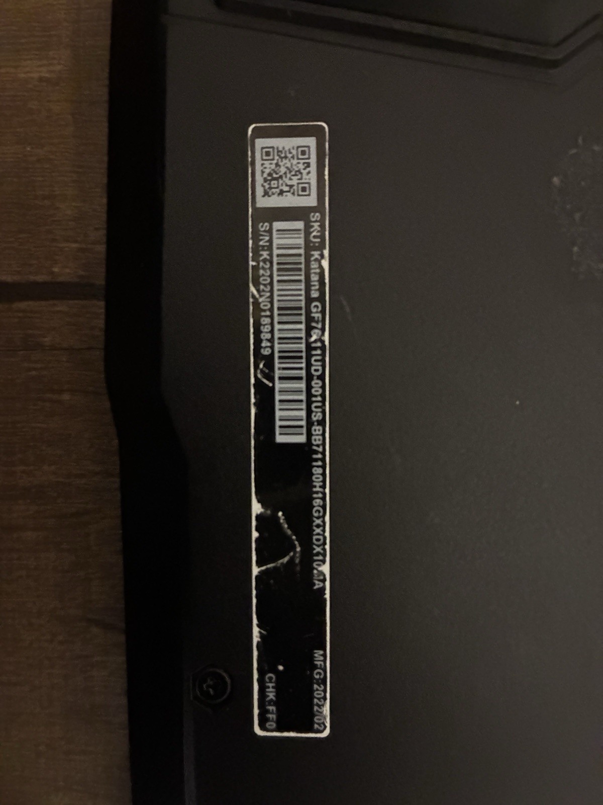 MSI Katana GF76 Gaming Laptop
