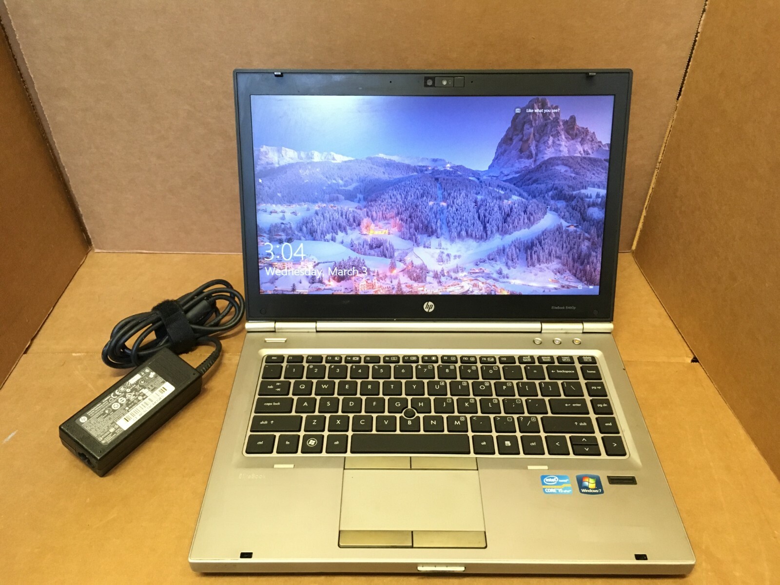 HP EliteBook 8460p Laptop i5 2.5GHZ 300GB HDD 4GB RAM DDR3 Windows 10 COMPLETE