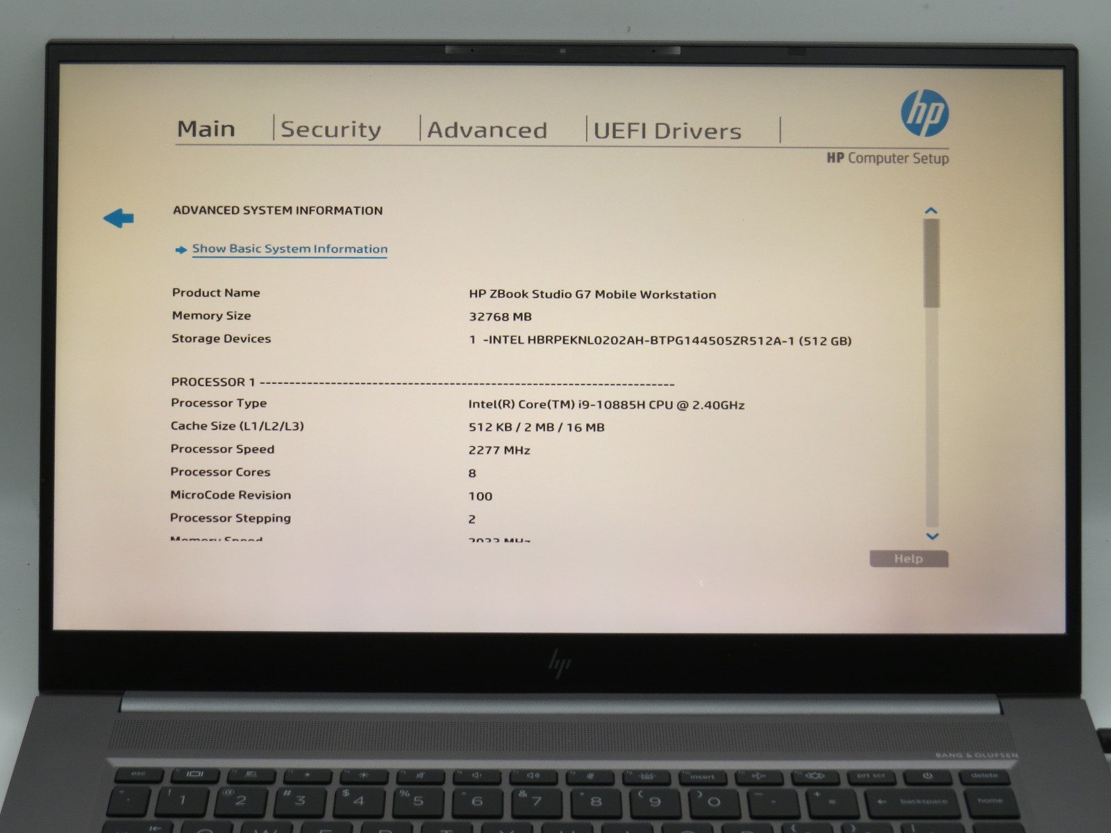 HP ZBook Studio G7 | 15.6″ | i9-10885H | 32 GB | 512GB NVME | T2000 | Win11 Pro