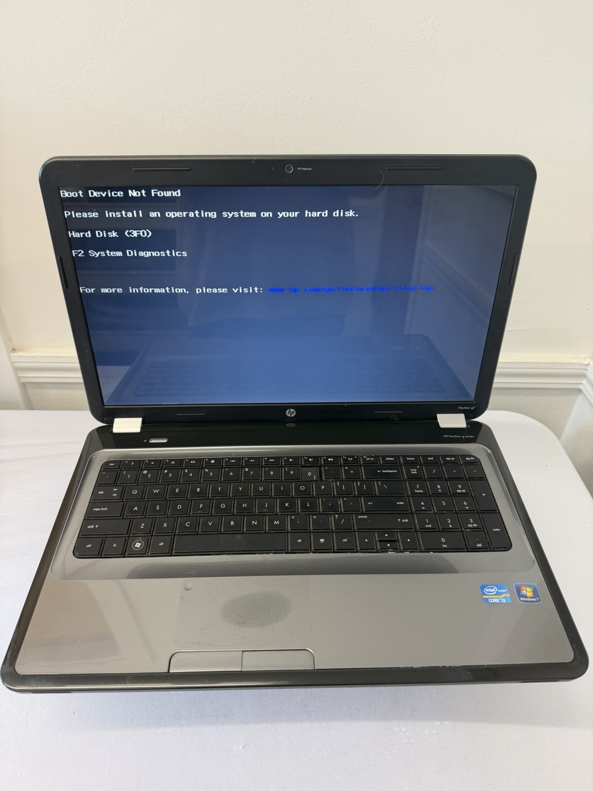 HP Pavillion g7-1260us Laptop – Unknown if Screen is Good – Intel i3 – Read Des