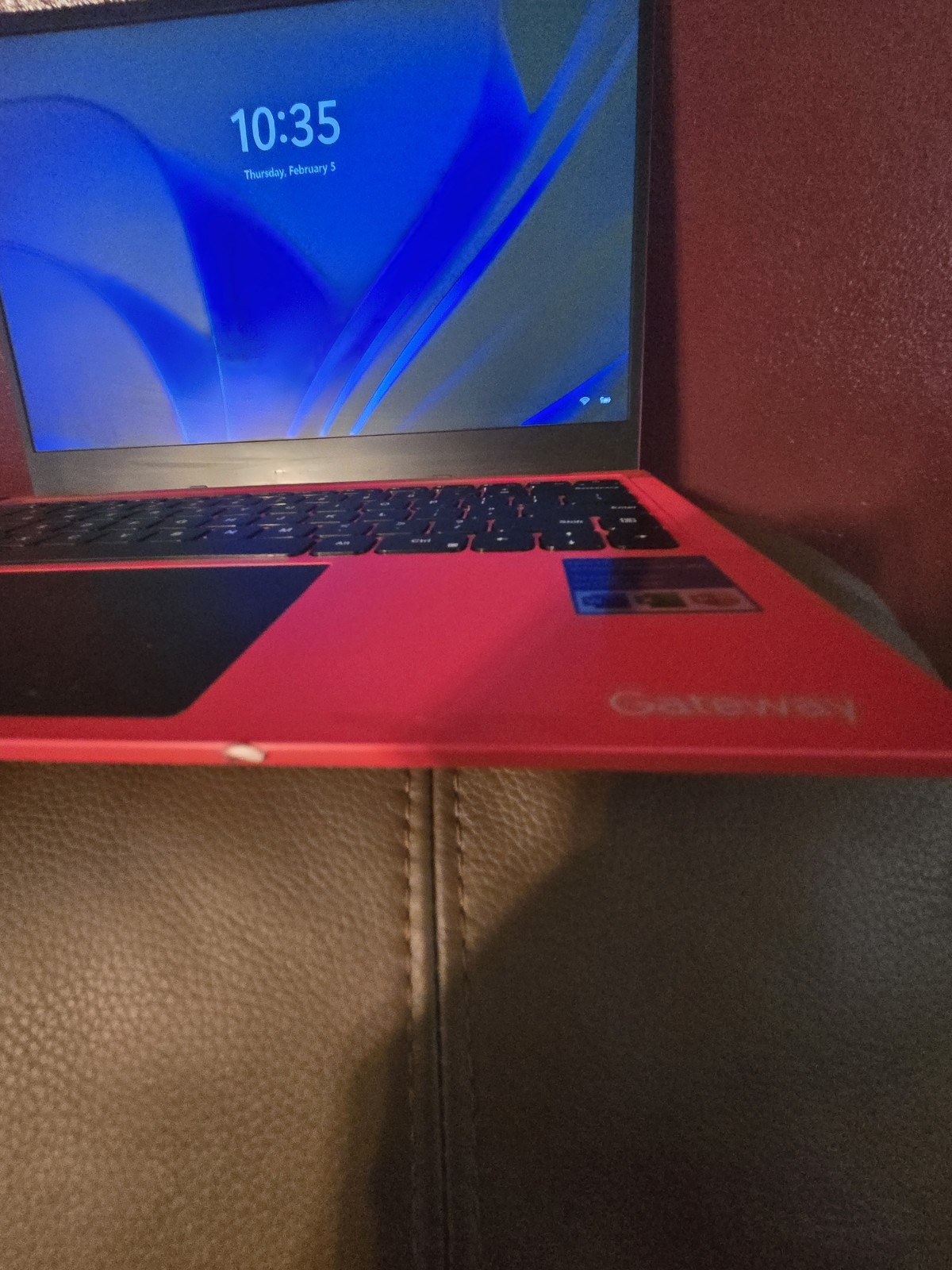 Gateway 15.6″ Ultra Slim Notebook Red 128GB SSD HDMI Laptop