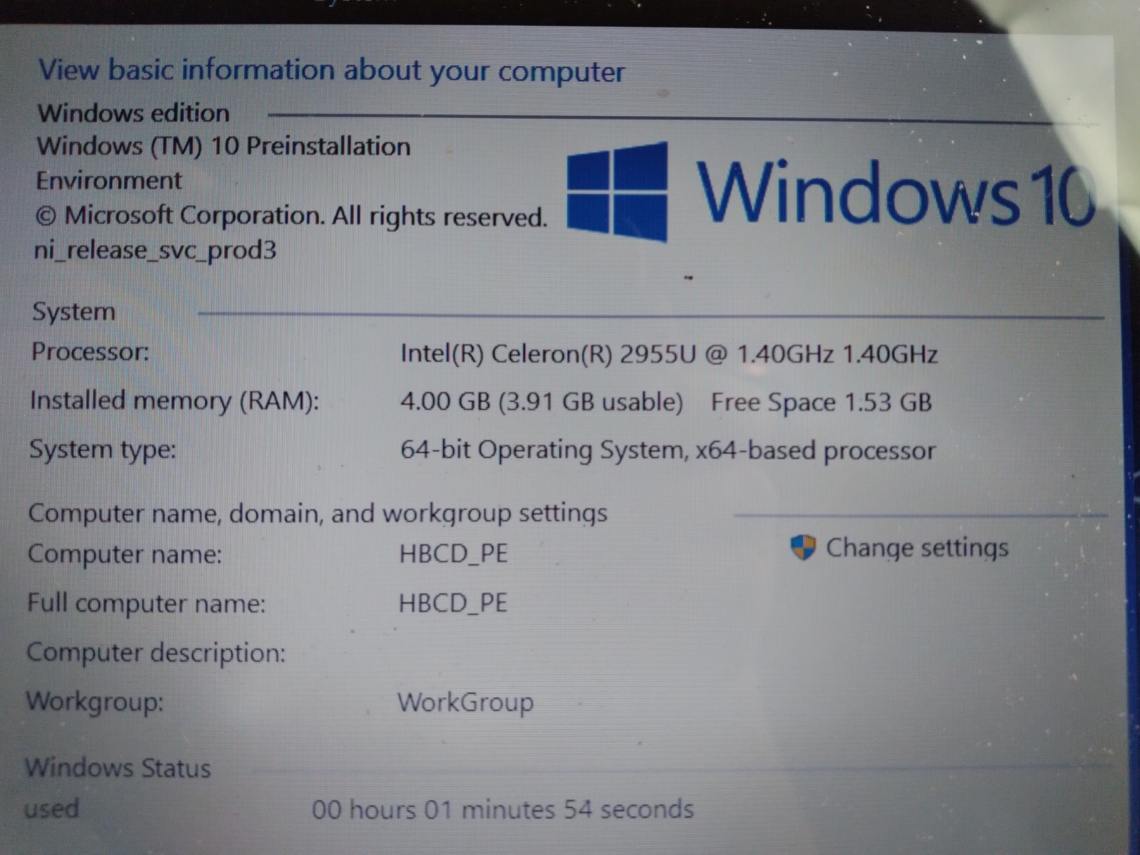 Lenovo IdeaPad FLEX 14 (80C4) w/Celeron 2955U, 4GB RAM, Cracked Screen Laptop
