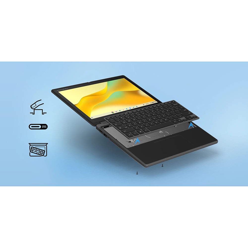 Acer R857T-C2Q8 – 12.2″ Spin 512 Multi-touch Chromebook in Black – NX.JCPAA.001