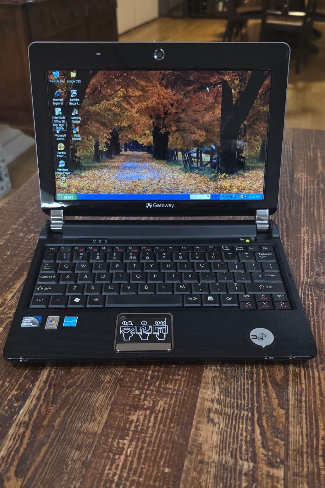 Gateway Netbook KAV60 2x Intel 1.6GHz 1GB RAM 138 Gb SSD, Vintage