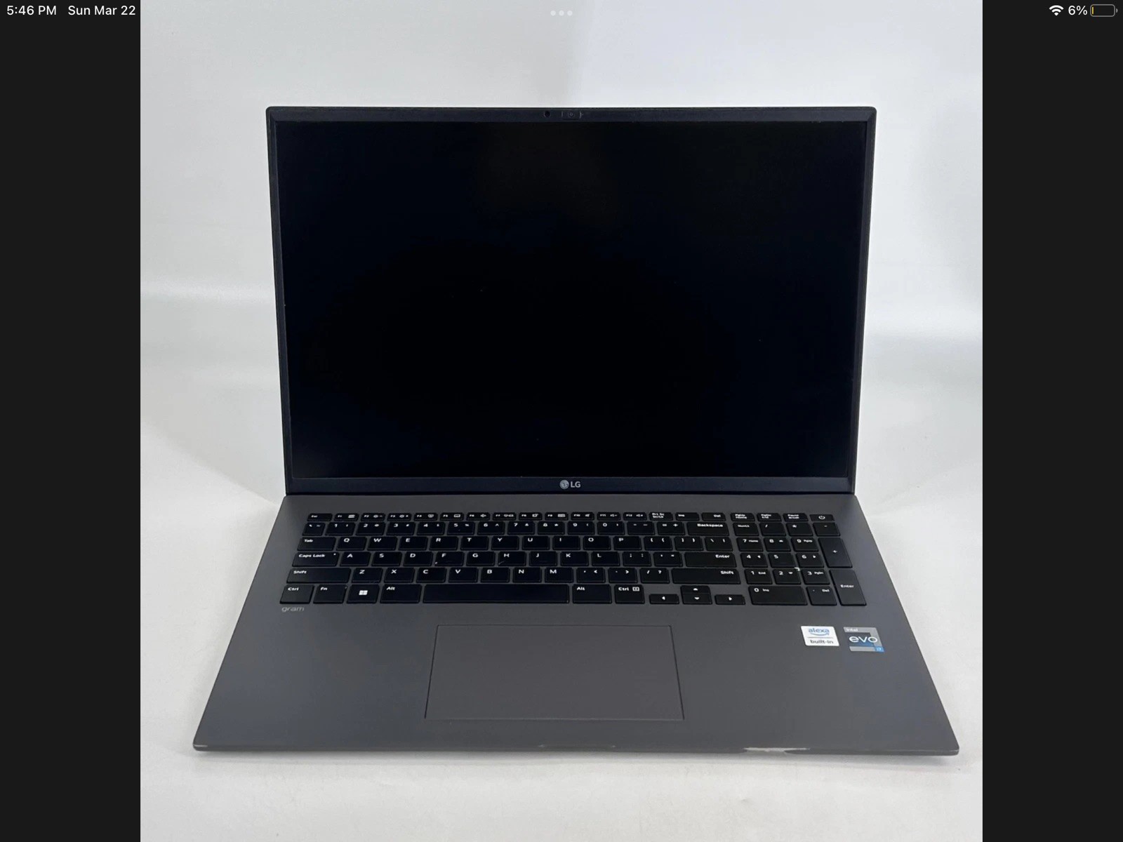 LG Gram 17 Gray QHD+ 2.1 GHz i7-1260P 16GB RAM 512GB SSD Good Condition