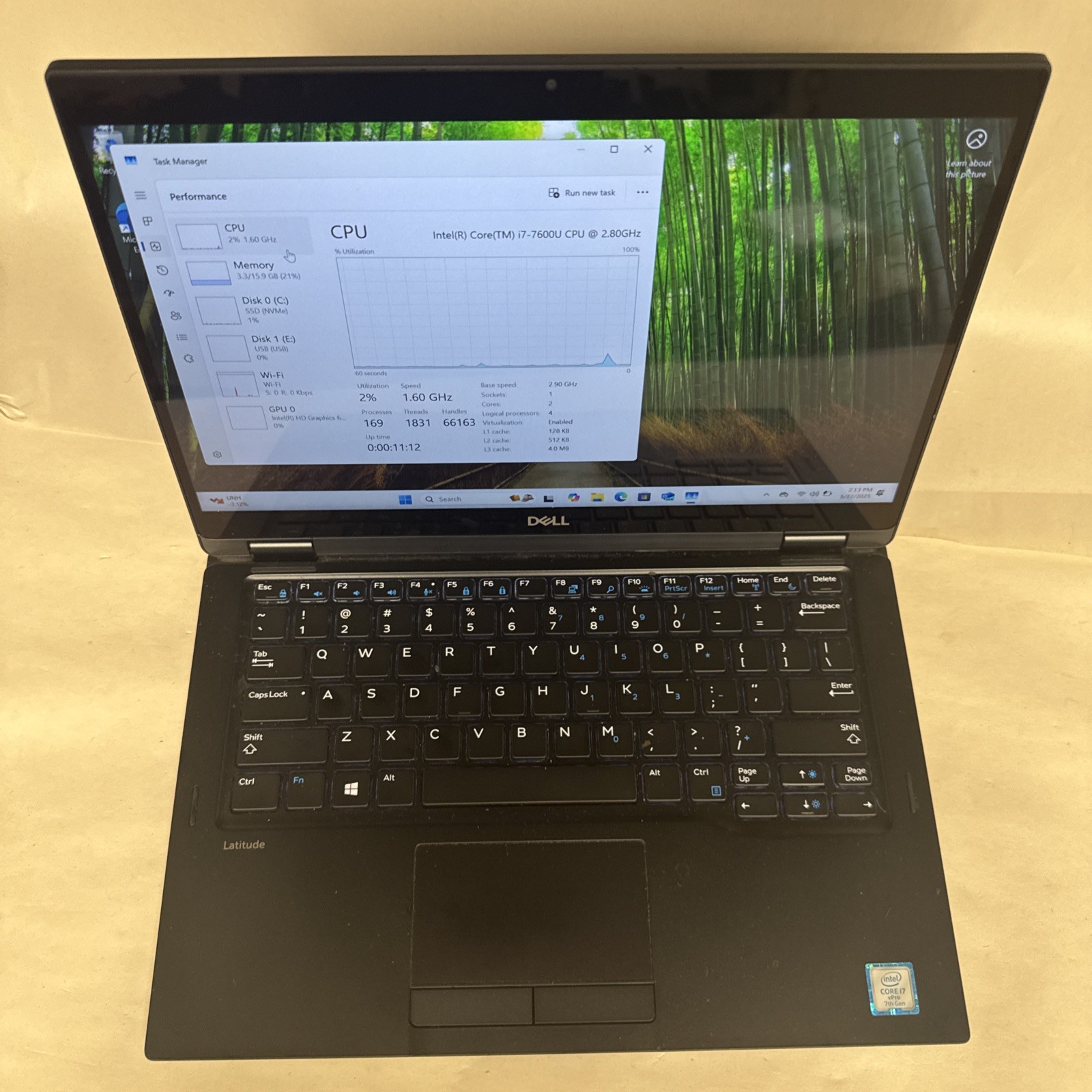 Dell Latitude 7389 13.3” (512GB SSD Intel Core i7-7600U 2.8GHz 16GB RAM) 2-In-1
