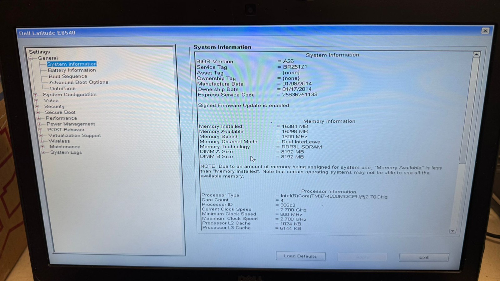 Lot Of 6 Dell Latitude E6540 Intel Core i7 4th Gen 8GB 128GB SSD Boots to BIOS
