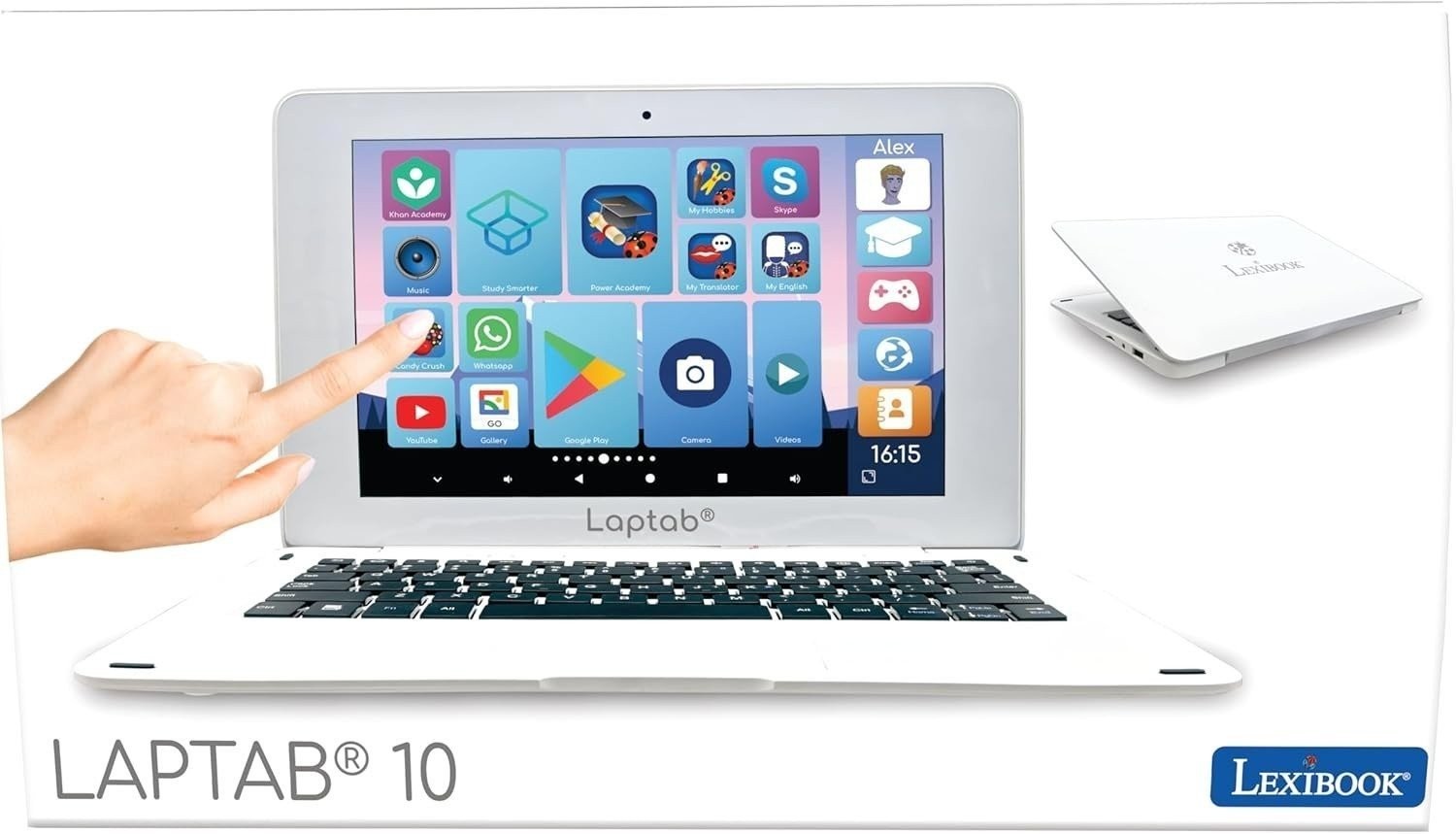 Lexibook LapTab 10 Laptop With Touch Screen – FOR PARTS ONLY