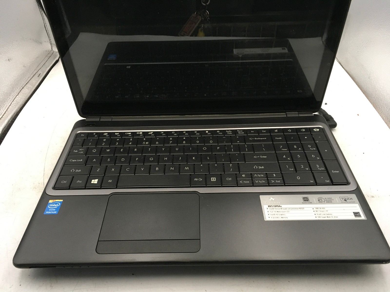 GATEWAY NV510P04U – FOR PARTS – INTEL PENTIUM N3520 – 4GB RAM – 15″ – READ – BB